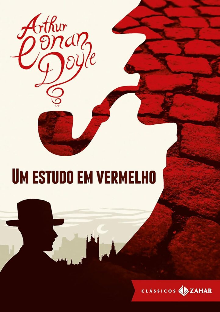 Capa do livro Um Estudo em Vermelho